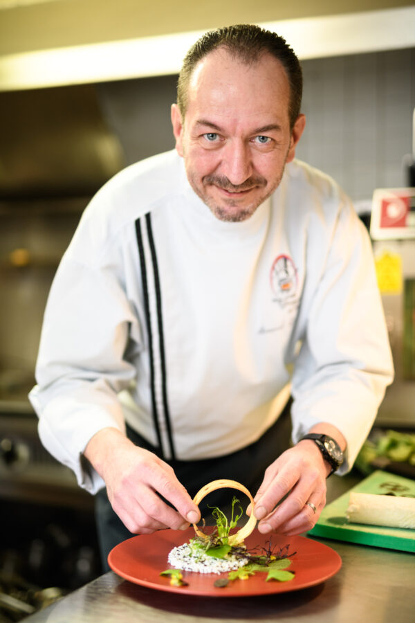 portrait Arnaud Gauthier chef de l'auberge saint fiacre a veuil