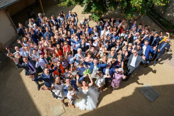groupe mariage en forme de cœur